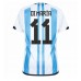 Cheap Argentina Angel Di Maria #11 Home Football Shirt World Cup 2022 Short Sleeve